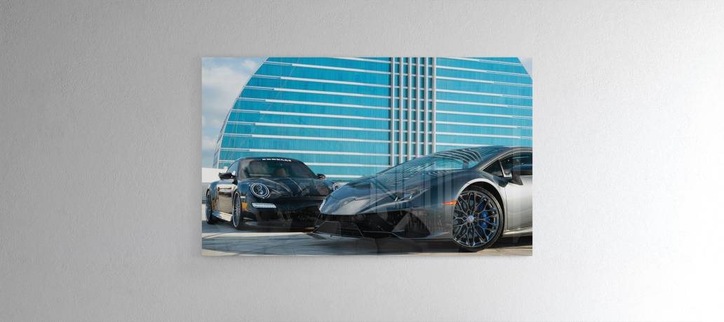 Hard Rock Fort Lauderdale Lamborghini Porsche Acrylic Print